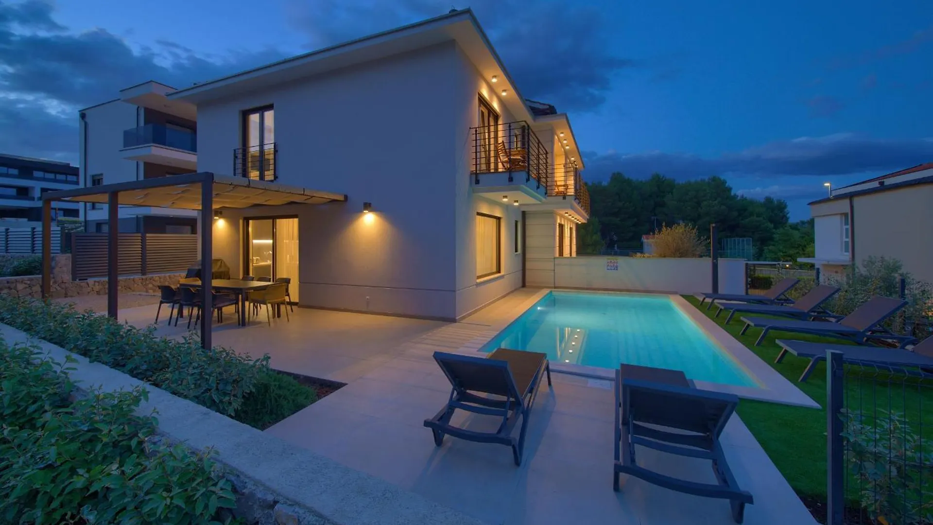 New Villa With Pool, Sea View, Close To A Beautiful Beach - By Traveler Tourist Agency Krk - Id 2407 Krk Town